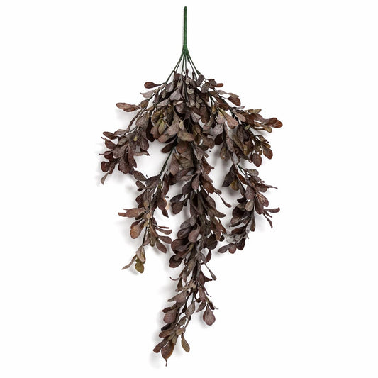 70cm Artificial Trailing Leaf Spray Stem Dusty Purple