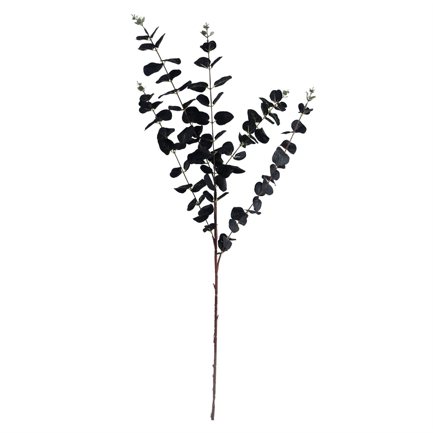 65cm Artificial Orange and Black Flower Arrangement Glass Vase