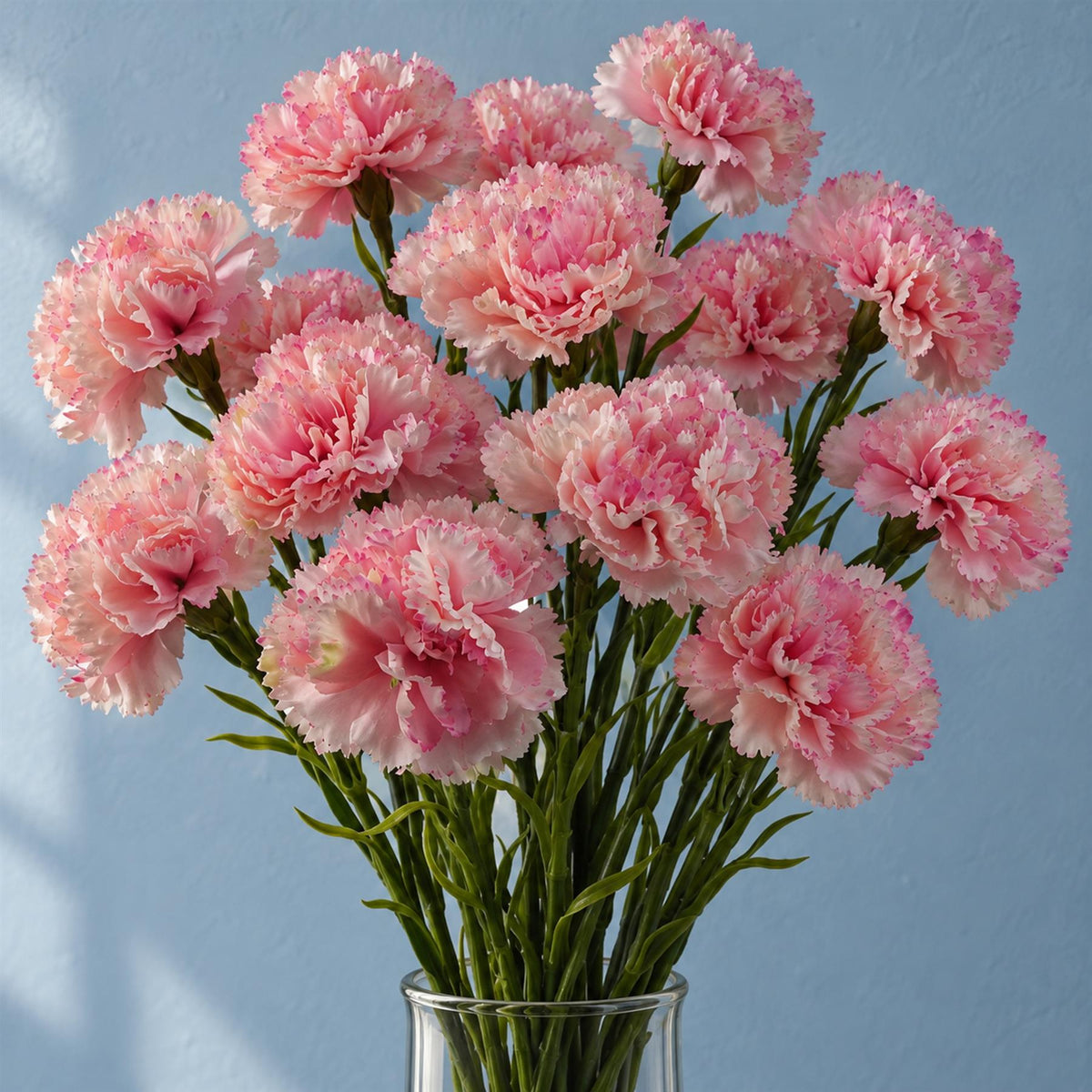 Pack of 12 x 57cm Pink Carnation Artificial Flowers