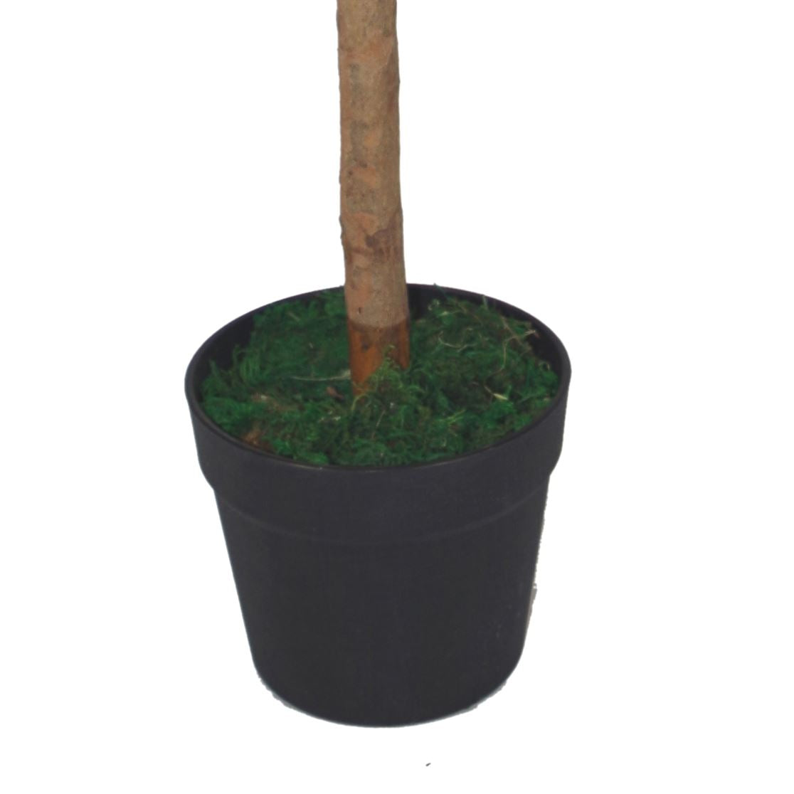 Pair of 90cm Plain Stem Artificial Topiary Bay Laurel Ball Trees