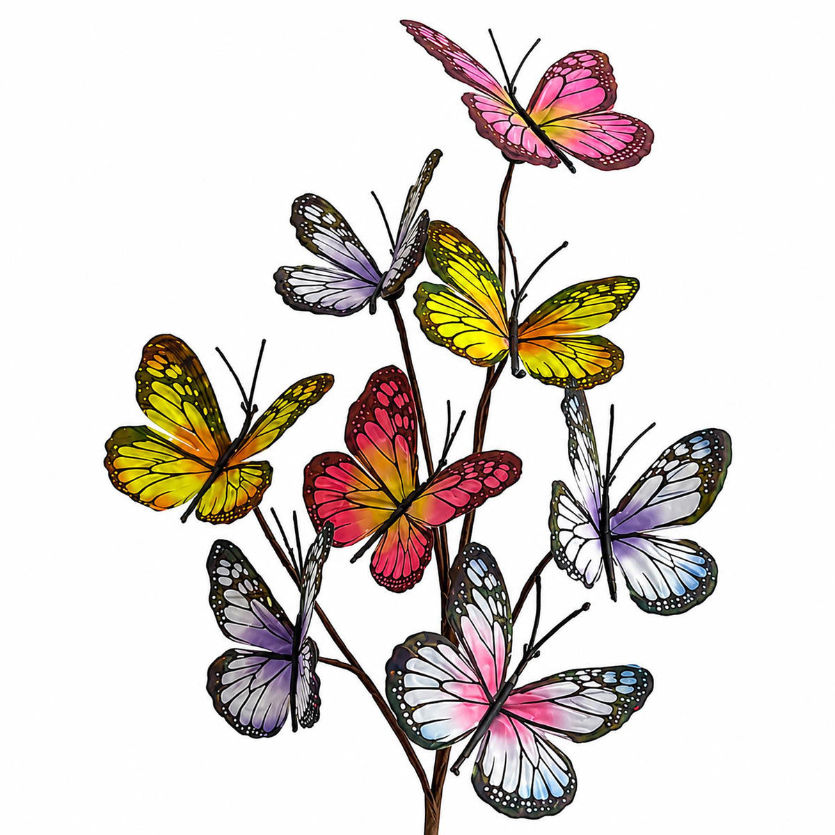 Pack of 6 x 53cm Artificial Easter Butterfly Sprays