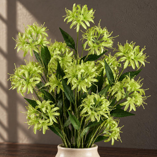 Pack of 6 x 72cm Artificial Lime Green Spider Lily Stems