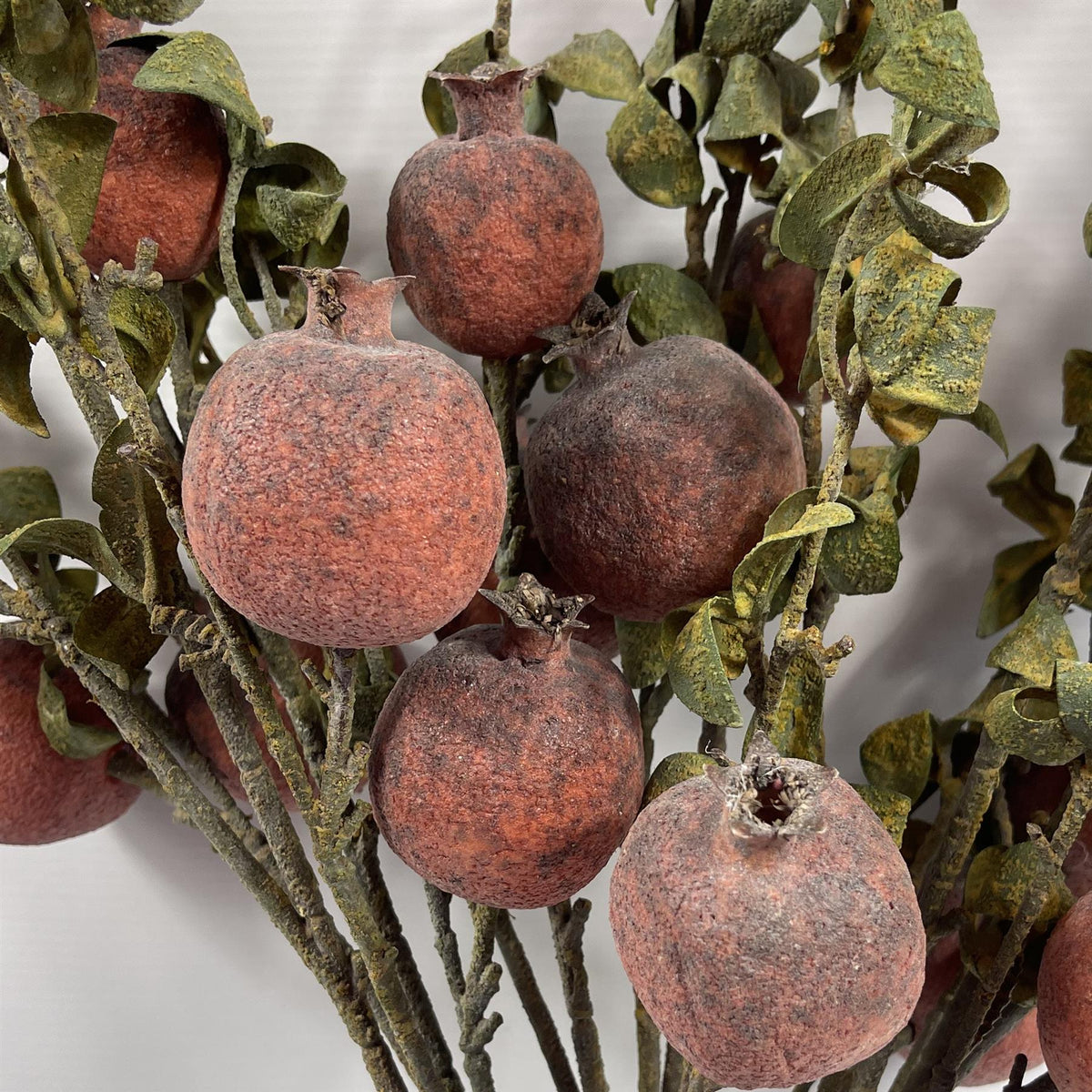 Pack of 6 x 75cm Artificial Pomegranate Stem Artificial Red