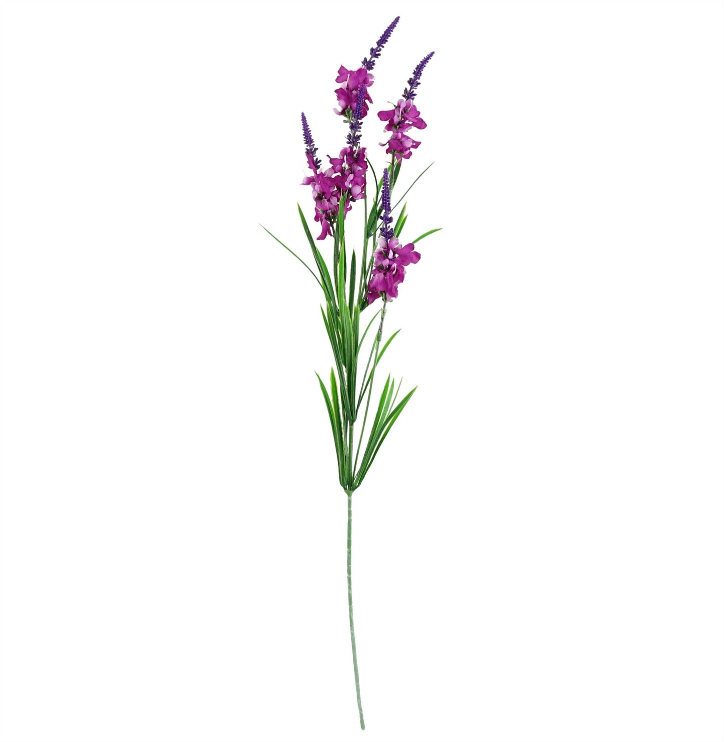 100cm Artificial Pink Blossom White Rose Arrangement Glass Vase