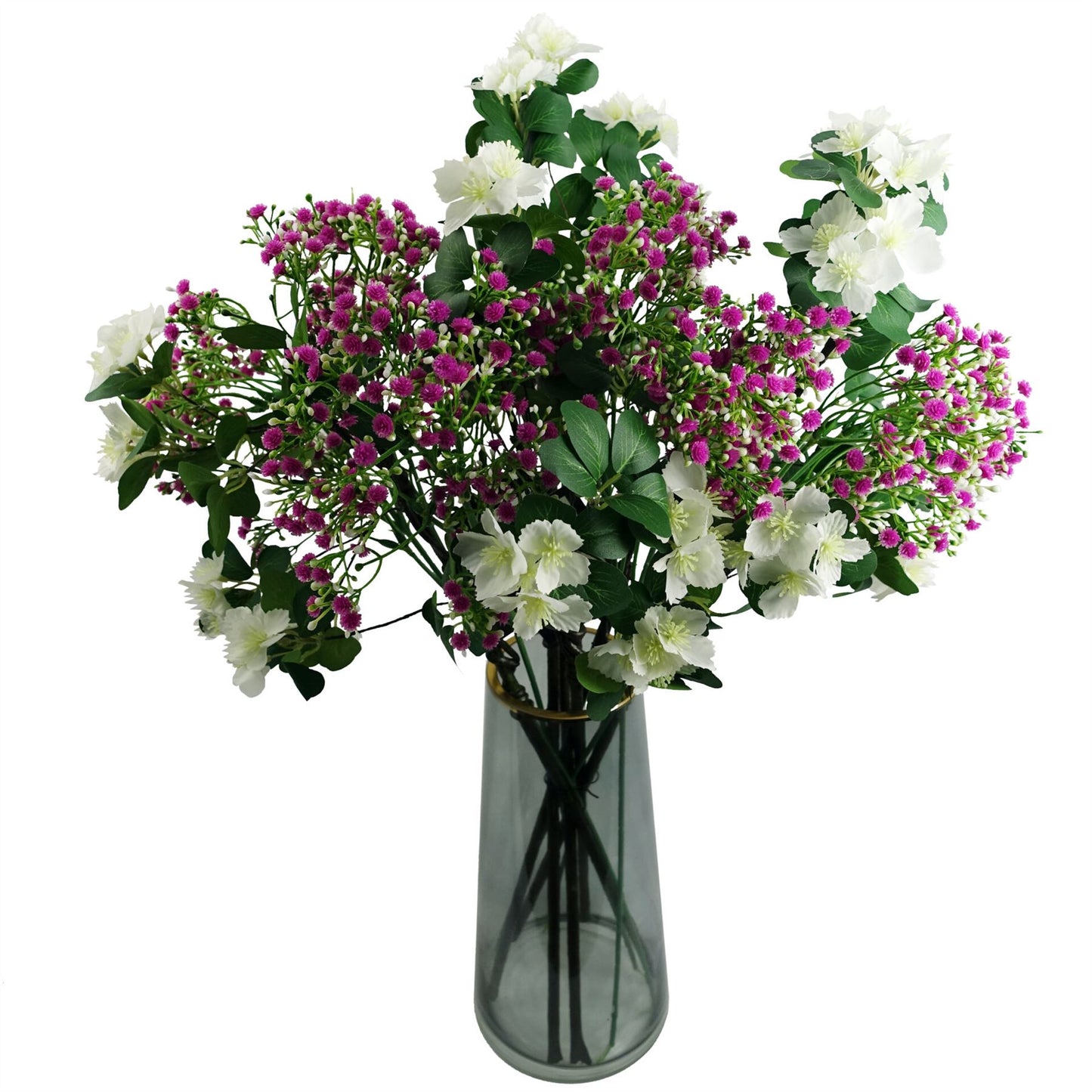 55cm Artificial Gypsophila Pink Stem