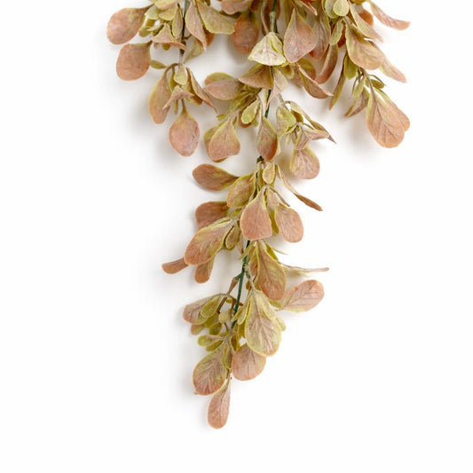 70cm Artificial Trailing Leaf Spray Stem Dusty Pink and Cream – image 2