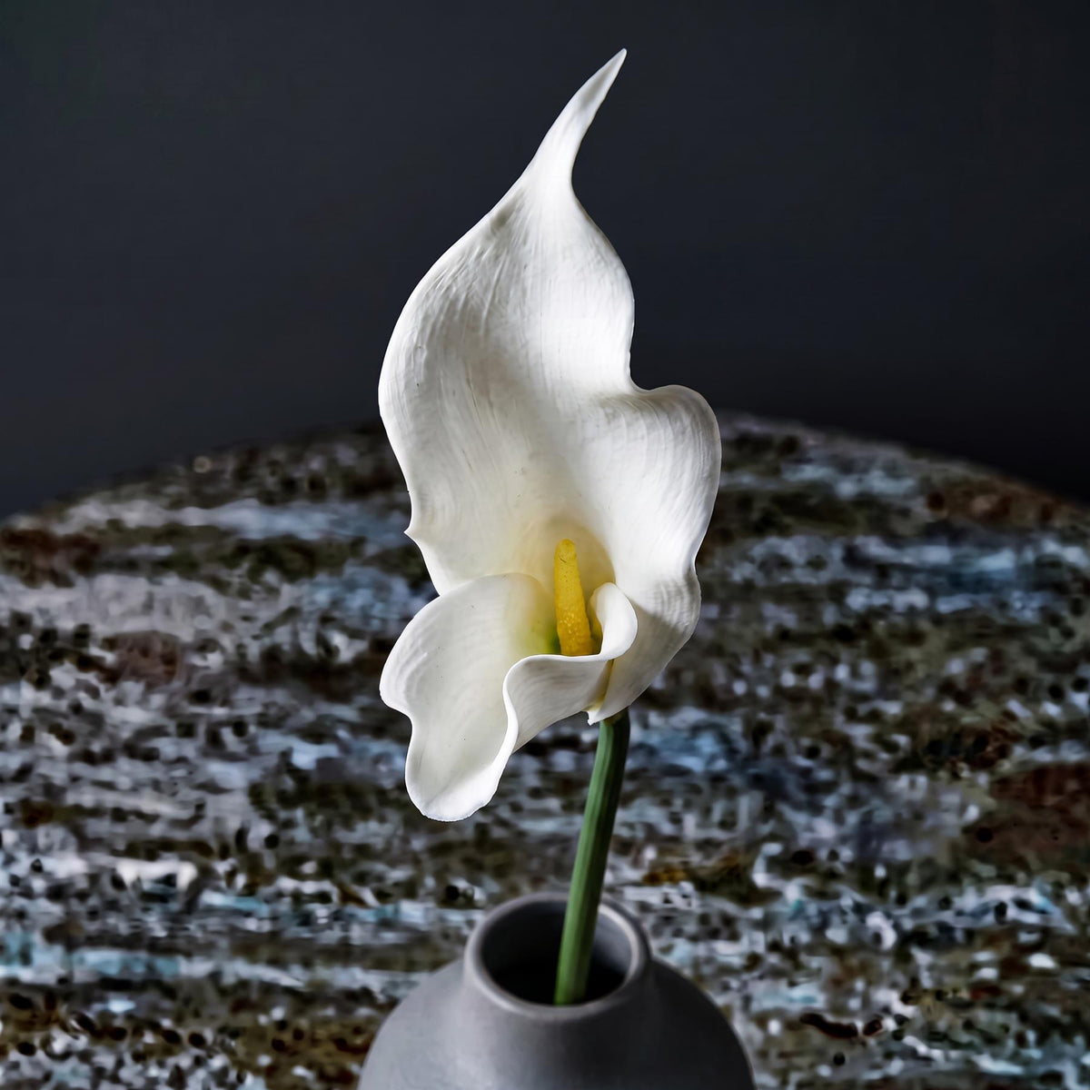 Pack of 6 x 70cm Artificial White Calla Lily Stems