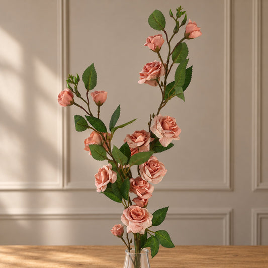 90cm Artificial Pink Rose Stem