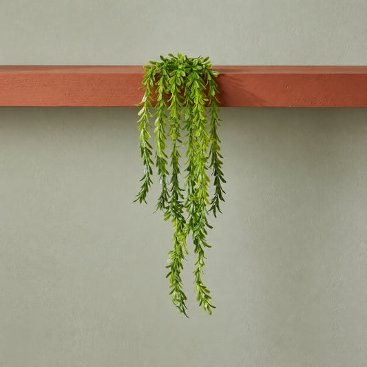 80cm Artificial Trailing Fern Style Hanging Plant Faux Greenery Vine