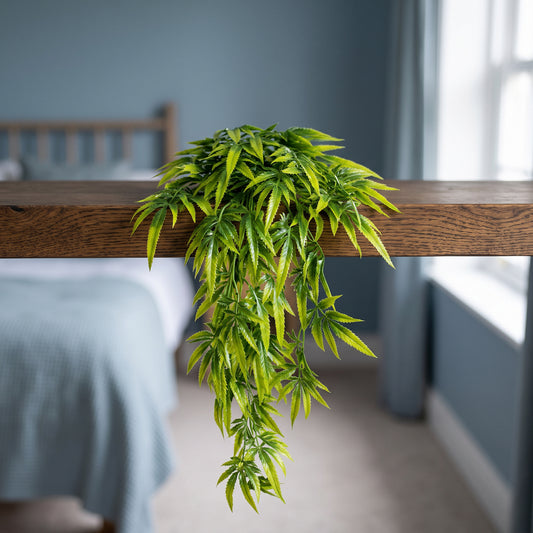 70cm Artificial Trailing Fern Leaf Plant Hanging Faux Greenery
