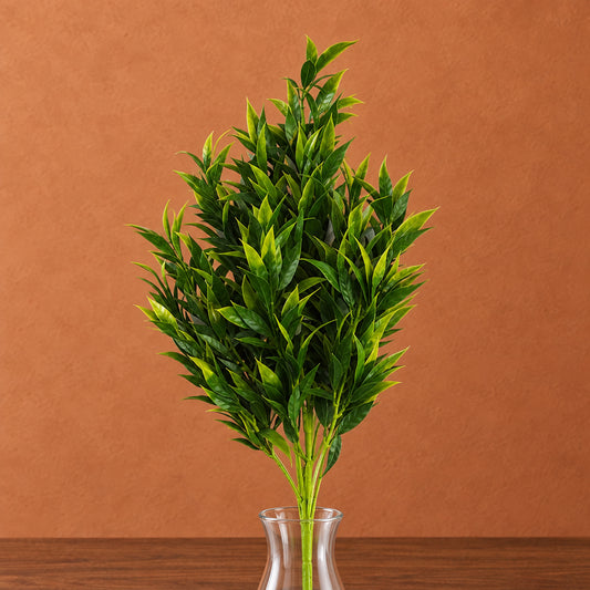 75cm Artificial Laurel Leaf Foliage Bush Stem