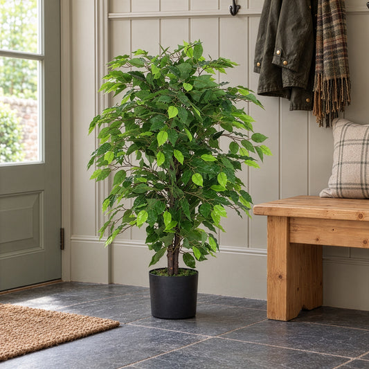 90cm Artificial Ficus Tree Large Bushy Shape