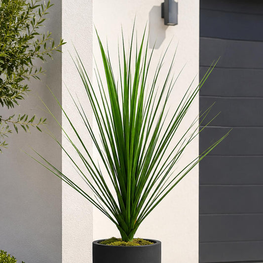 90cm UV Resistant Artificial Onion Grass Stem Green Outdoor