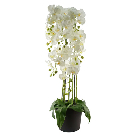110cm Artificial White Orchid Plant Artifcial 41 REAL TOUCH flowers