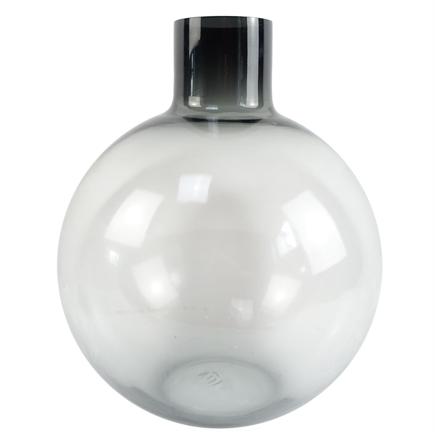 95cm Artificial Black Chrysanthemum Bundle Glass Ball Vase