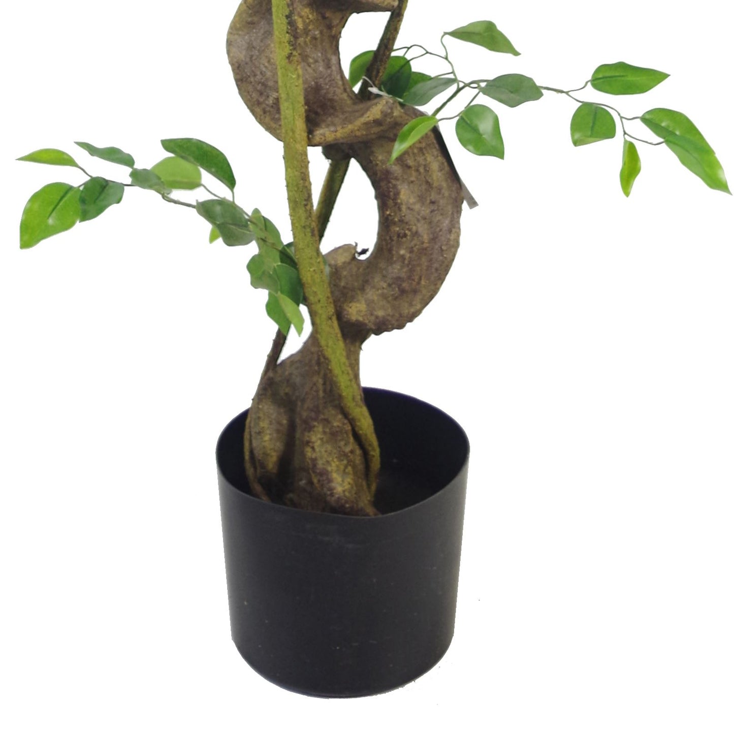 120cm Twisted Trunk Artificial Japanese Fruticosa Style Ficus Tree – image 4
