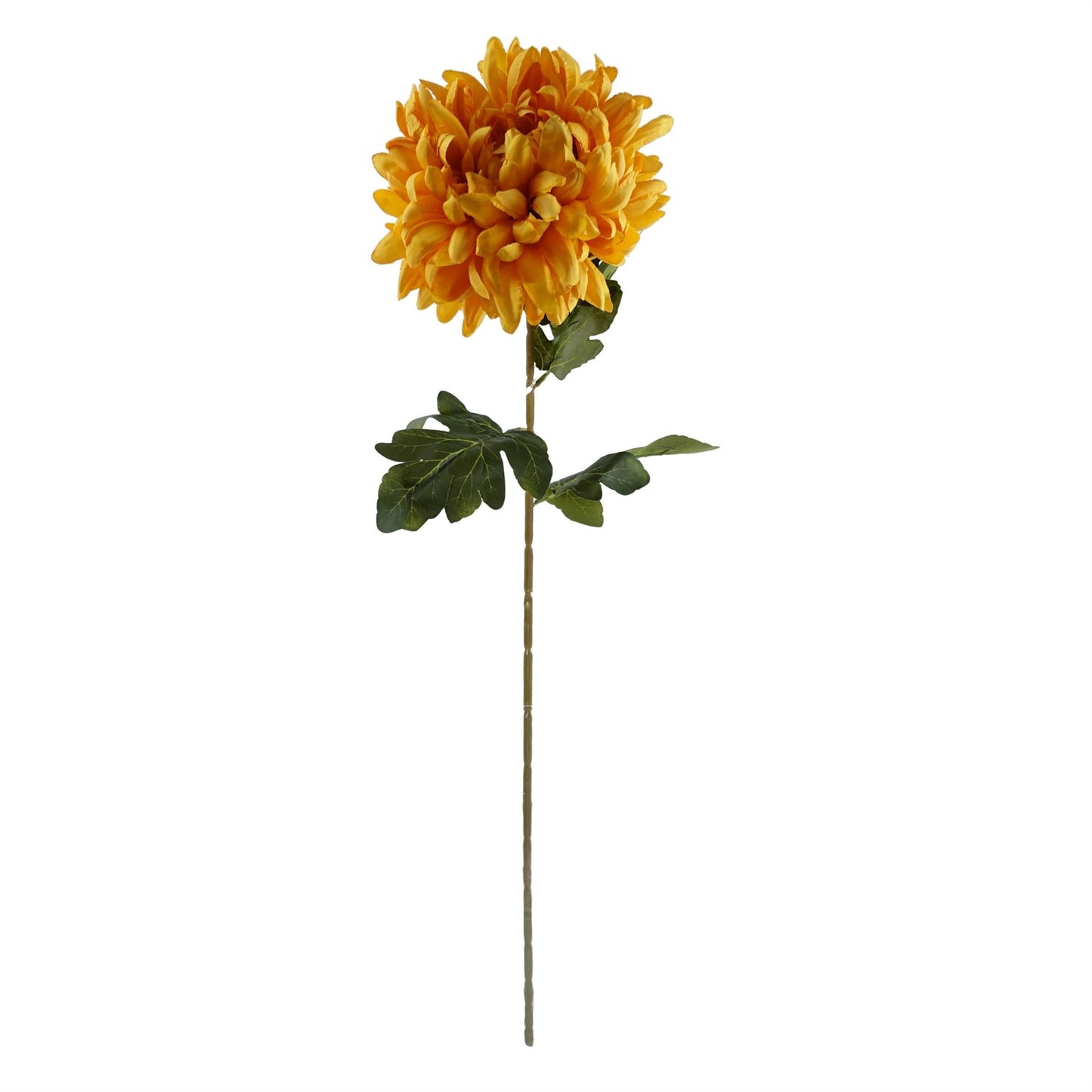 65cm Artificial Orange and Black Flower Arrangement Glass Vase