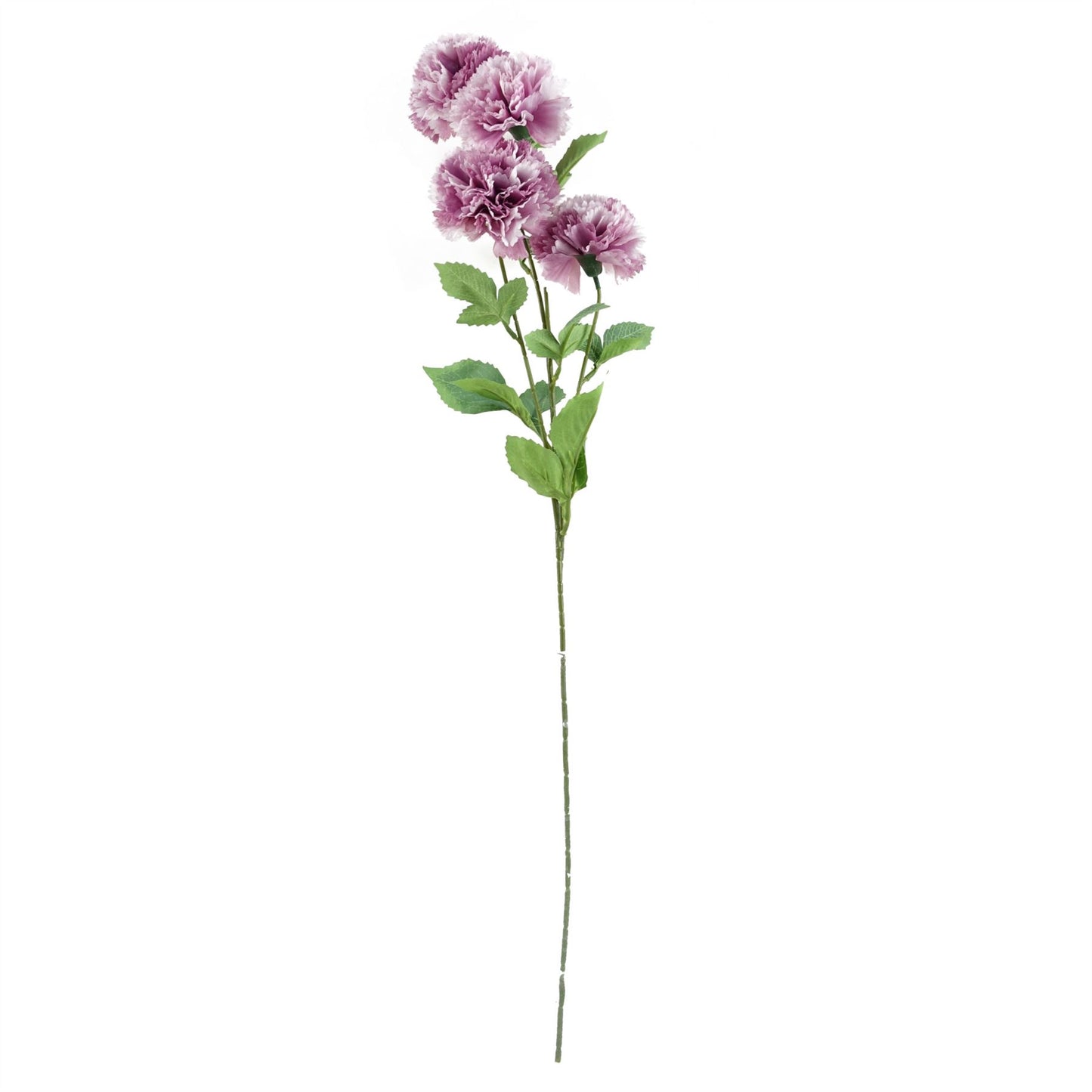 70cm Pink Artificial Carnation Stem 4 Flowers