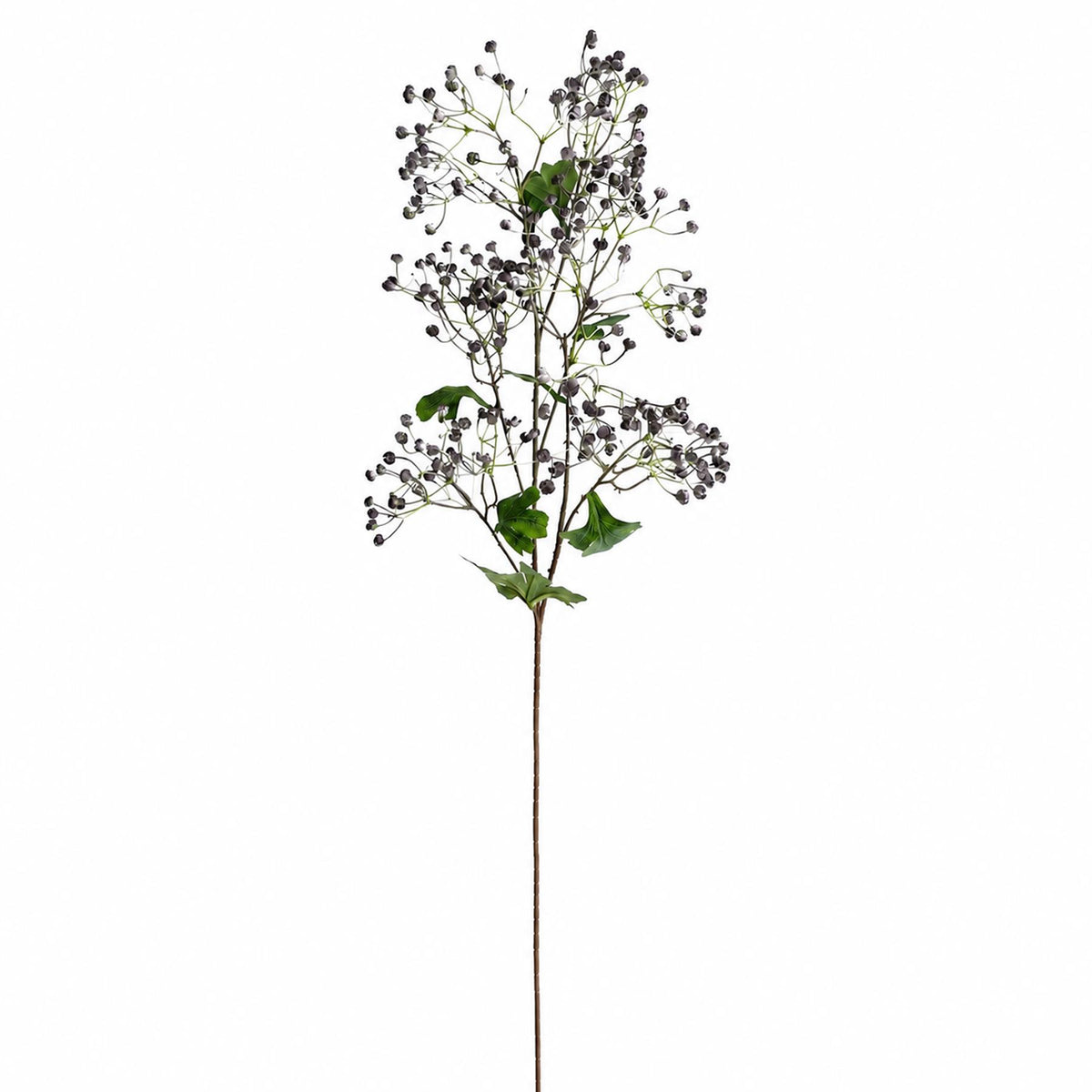 86cm Artificial Blue Daphne Berry Spray