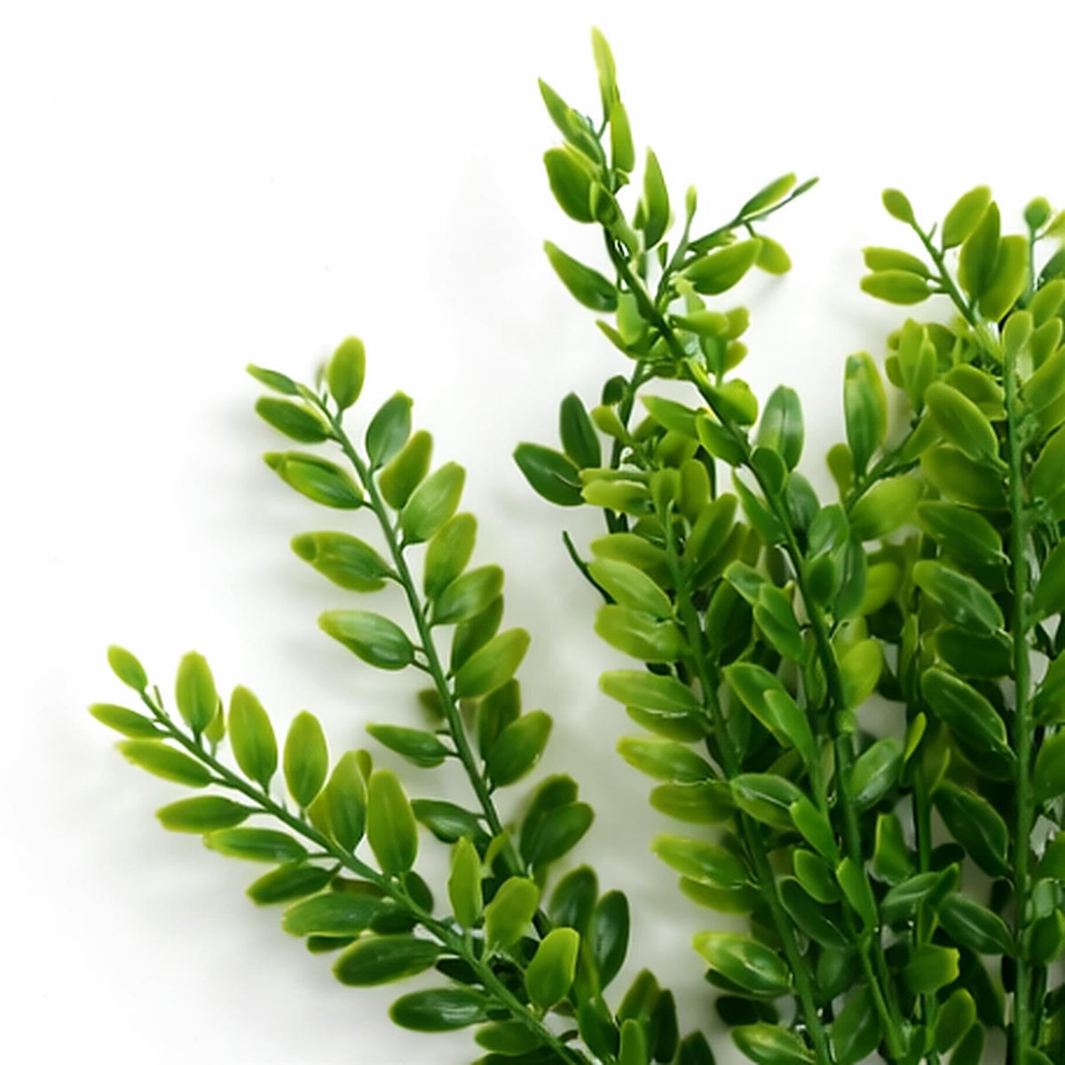 Pack of 6 x 32cm Artificial Boxwood Style Foliage Spray Stem Faux Green Leaf Bush