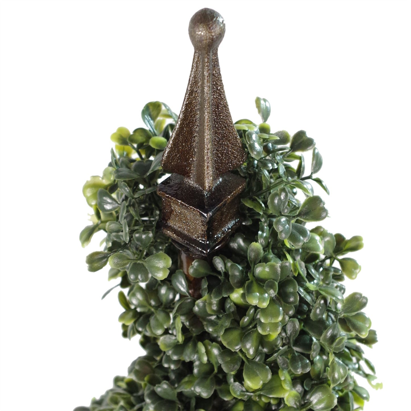 Pair of 90cm Tall Artificial Boxwood Tower Trees Topiary Spiral Top