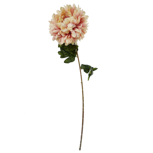 60cm Artificial Pink Chrysanthemum Display Glass Bubble Vase