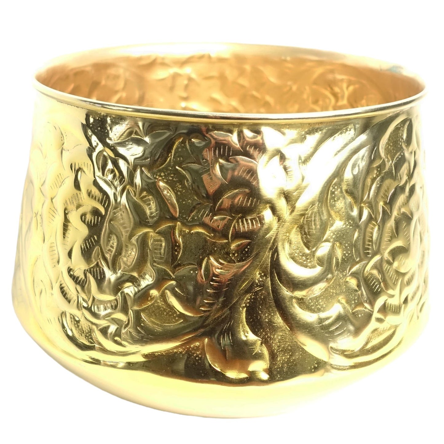18cm Gold Swirl Planter