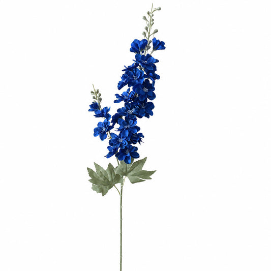 Pack of 6 x 85cm Artificial Blue Larkspur Flower Stems