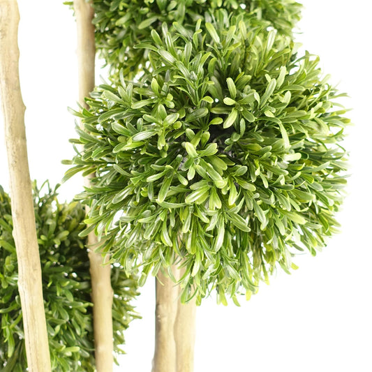 120cm Artificial UV Resistant Balls Topiary - Natural Trunk – image 2