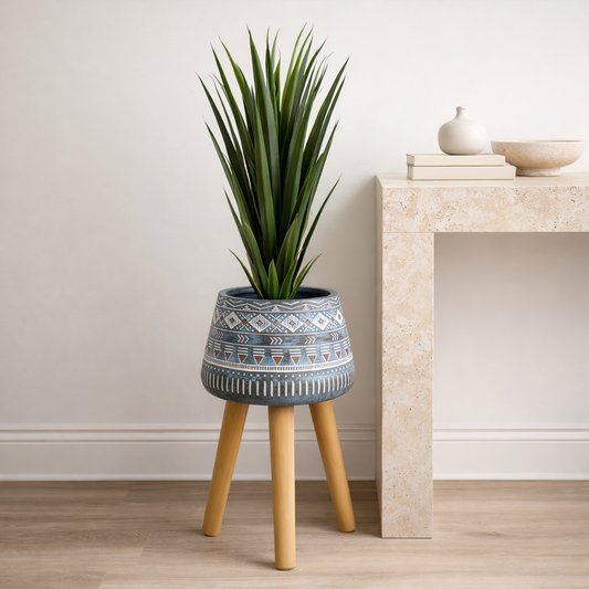 44cm x 26cm Aztec Blue Composite Large Planter