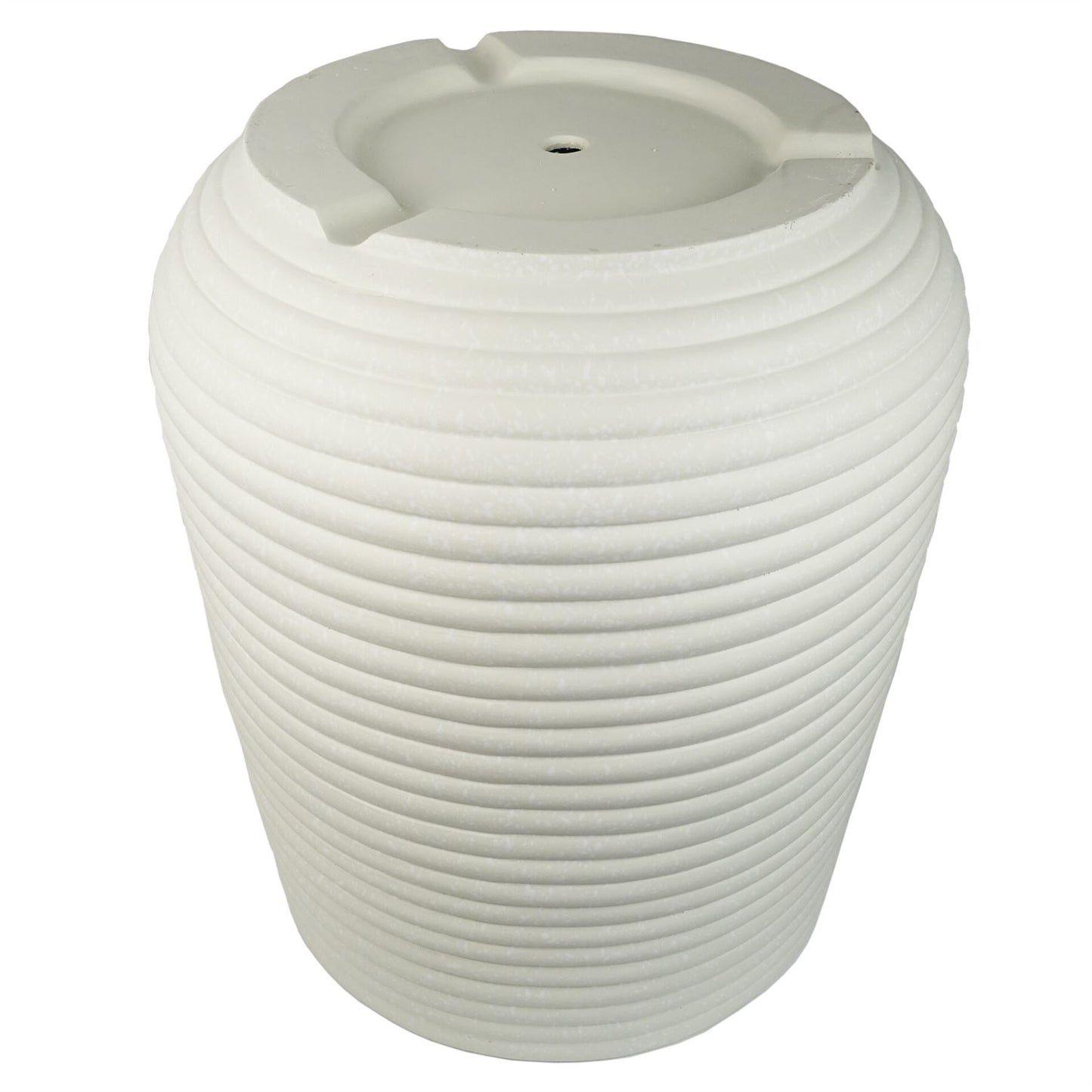 46cm x 40cm Mikos Extra Large Ridged Composite Planter Stone Colour