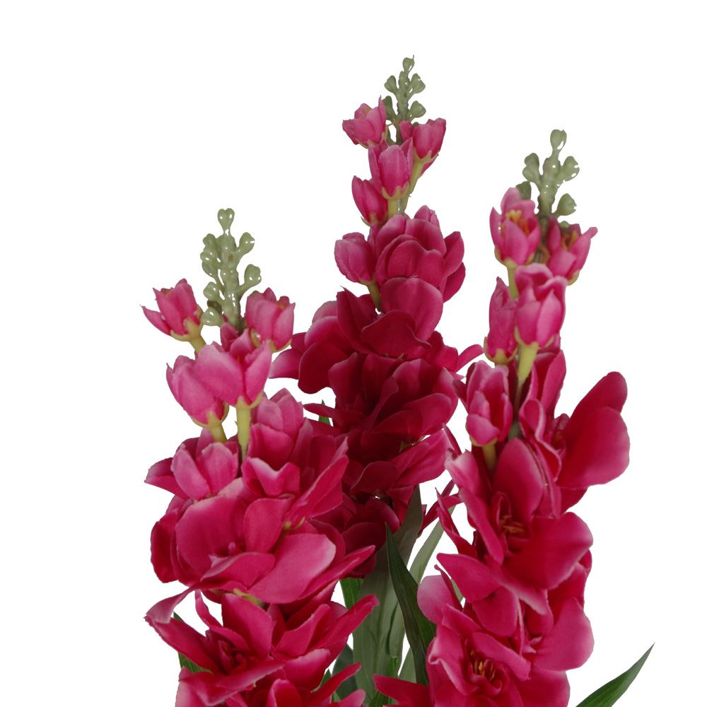 Artificial 100cm Cymbidium Orchid Plant Extra Large Purple Flowers