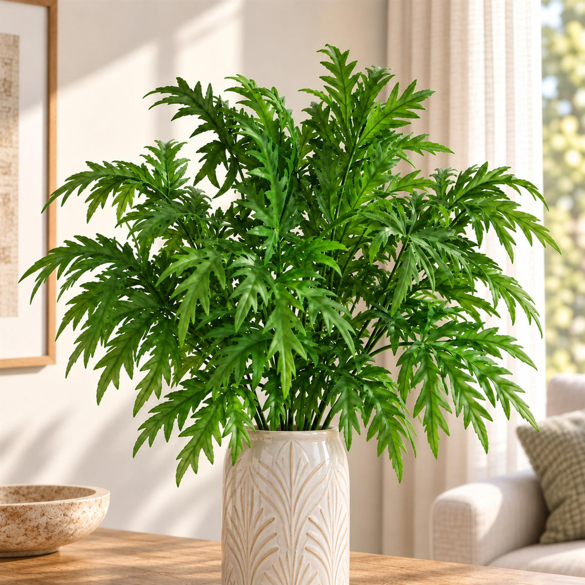 Pack of 6 x 85cm Artificial Foliage Leaf Stem