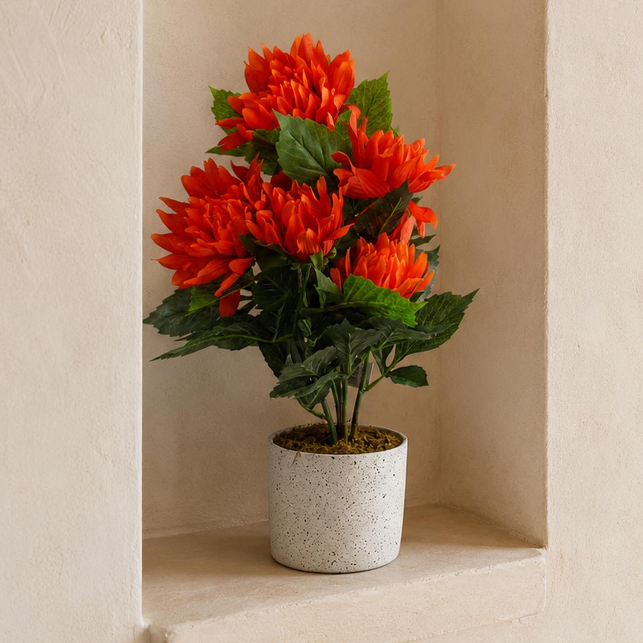 55cm Artificial Red Dahlia Pinnata – image 6