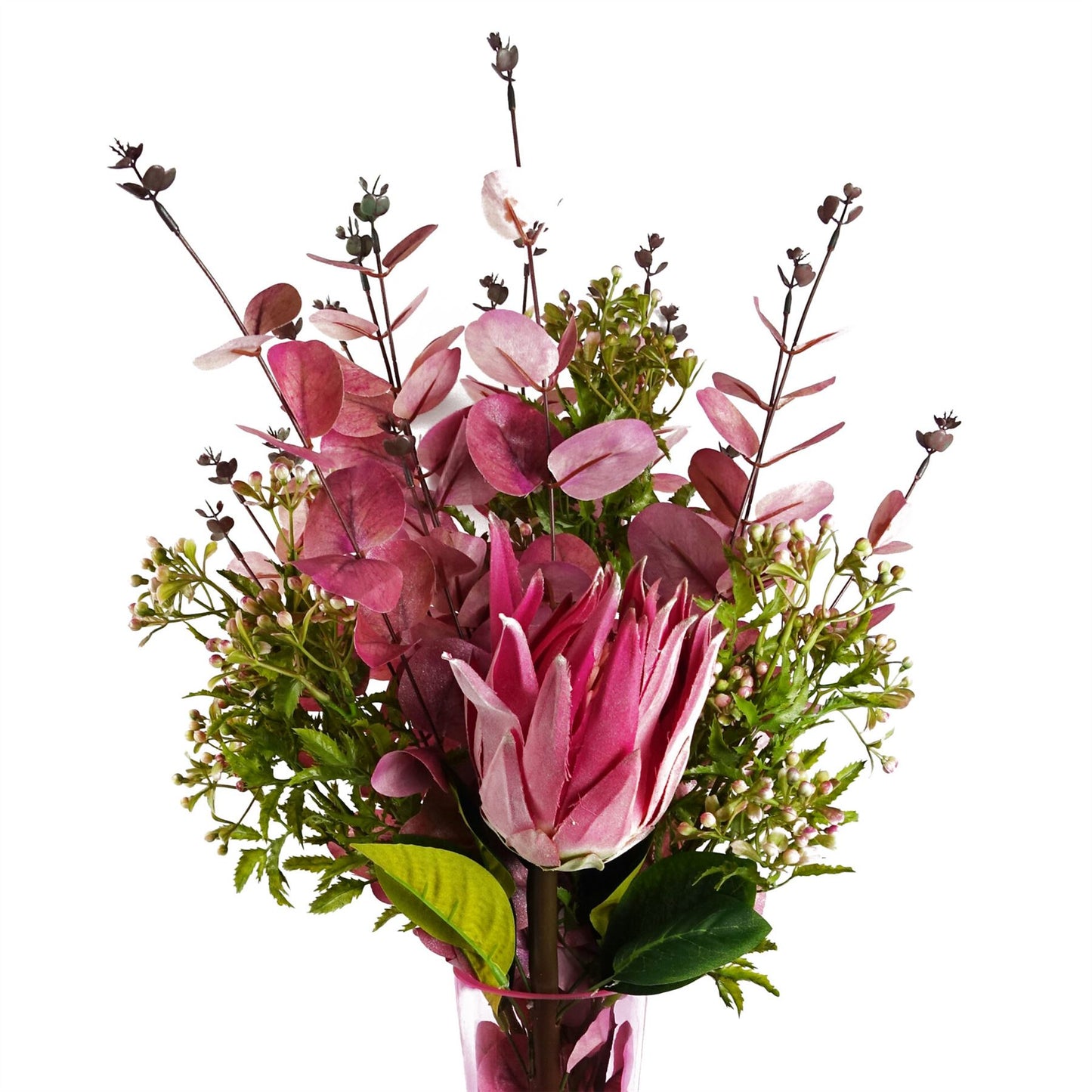 80cm Artificial Pink Eucalyptus Foliage Stem – image 7