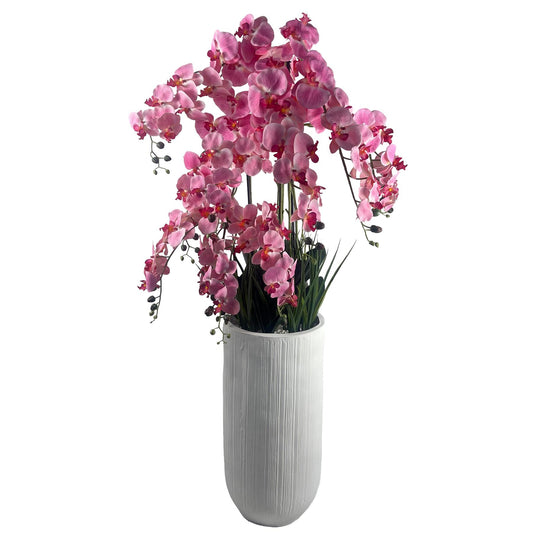 150cm Pink Orchid Potted Display Artificial
