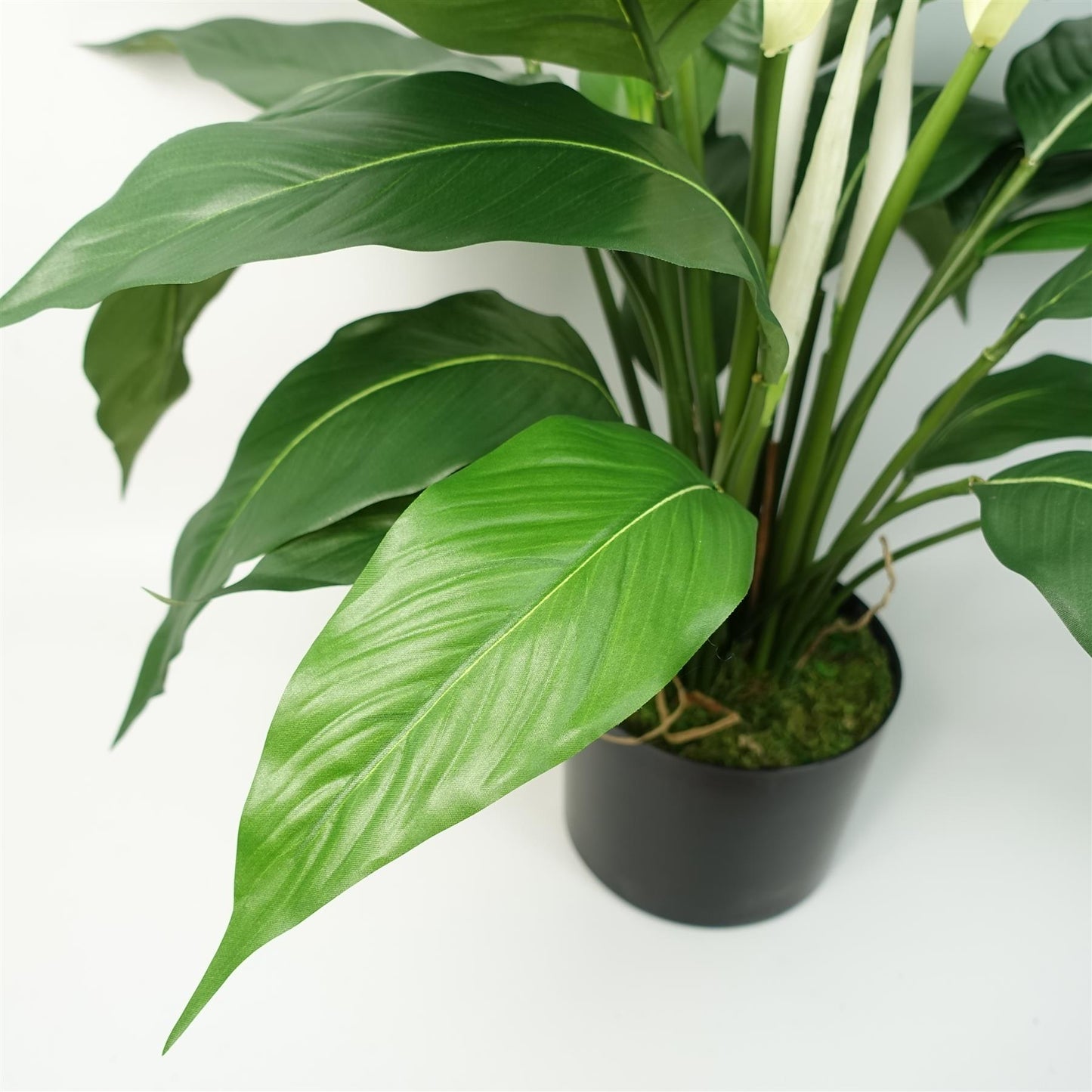 Artificial White Spathiphyllum Peace Lily