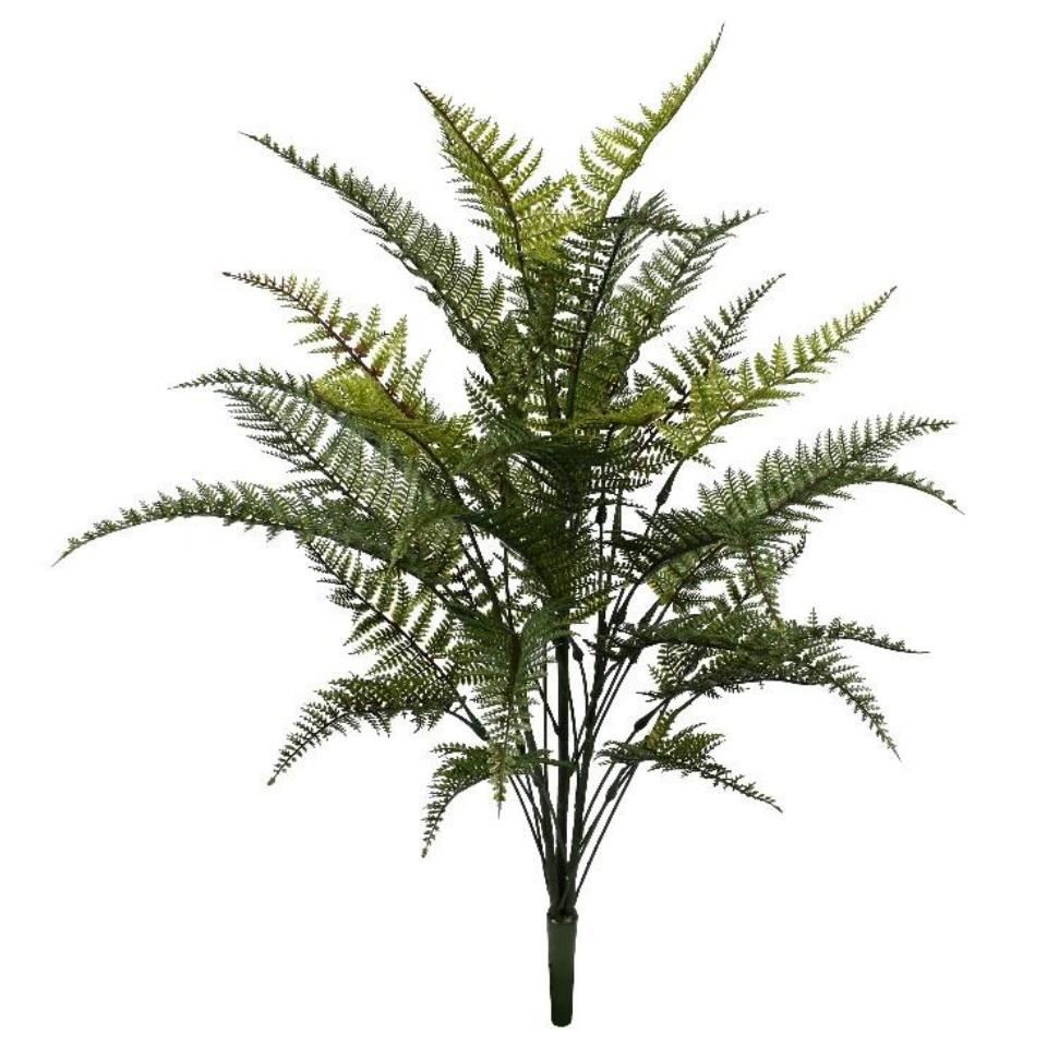Pack of 6 x 78cm Fire Retardant Artificial Fern Foliage Branch