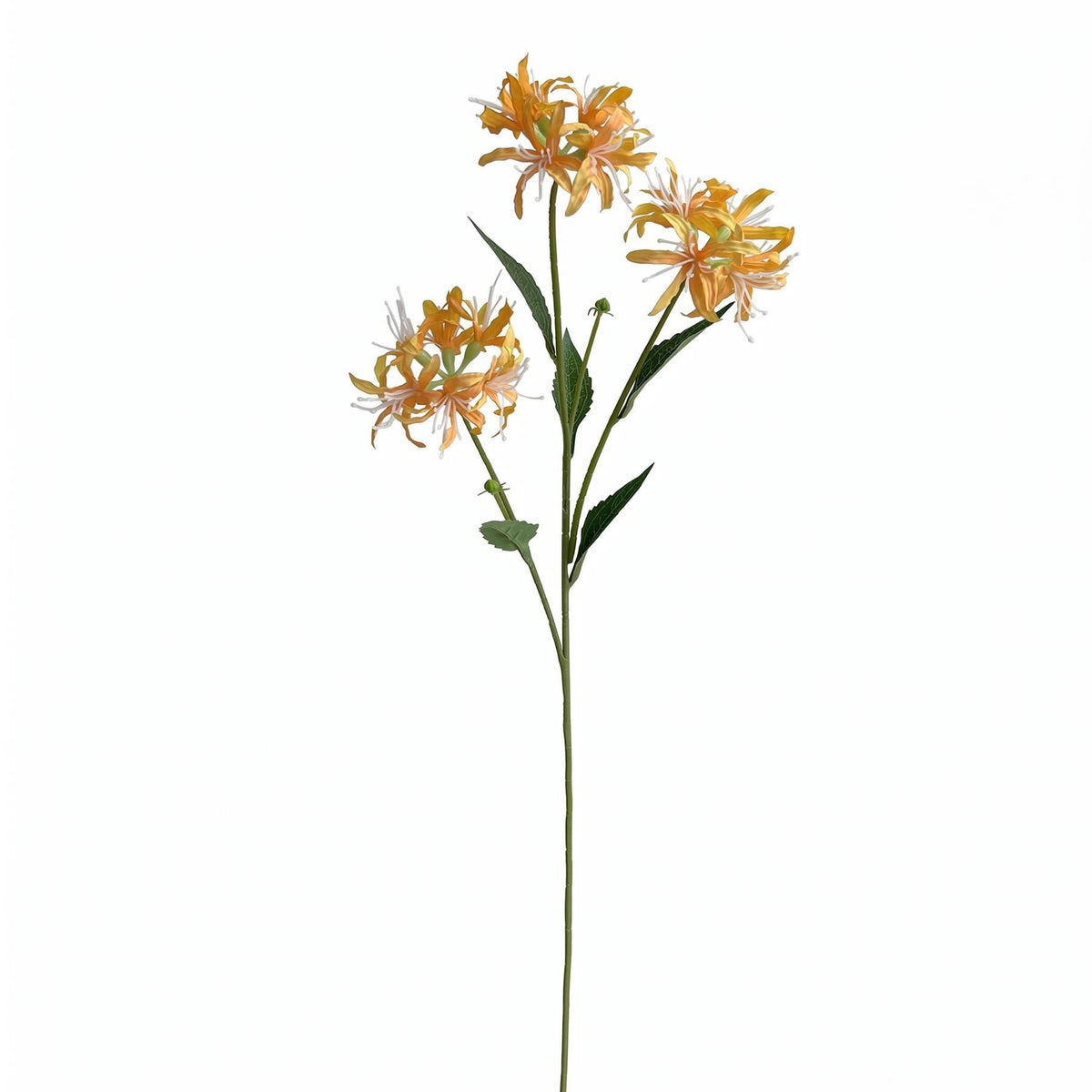 Pack of 6 x 72cm Artificial Yellow Spider Lily Stems