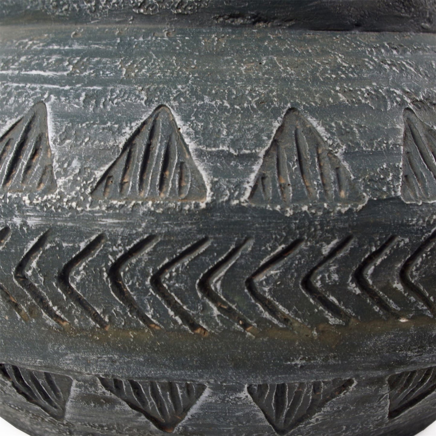 x 40cm Large Grey Gliese Triangle Planter 21cm