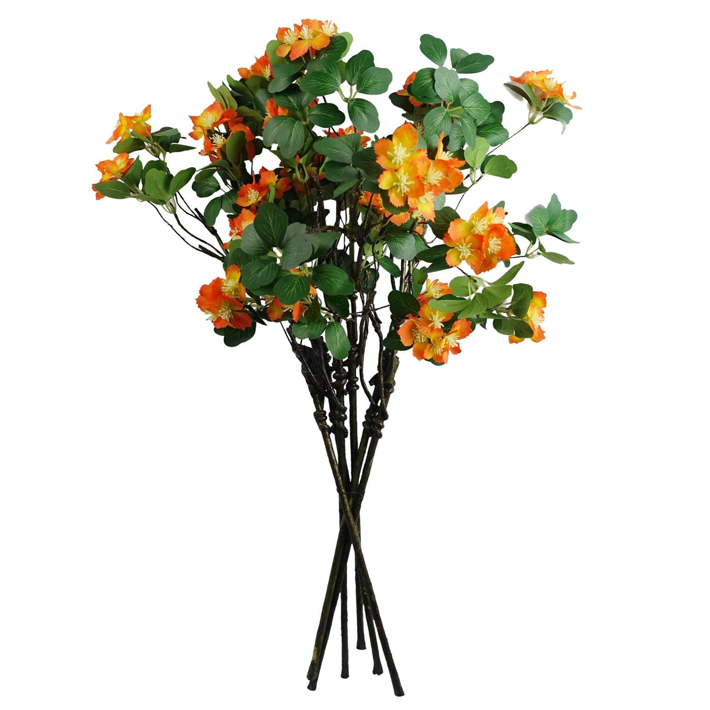 60cm Artificial Flower Foliage Spray Orange
