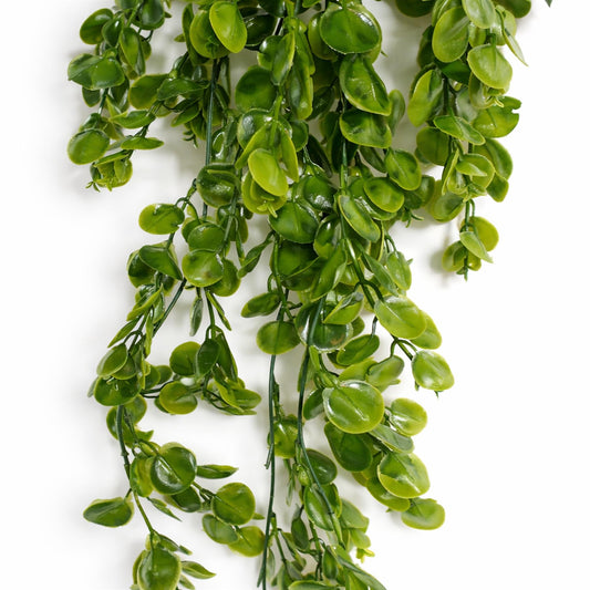 75cm Artificial Trailing Round Leaf Foliage Plant Classic Gloss Green – image 2