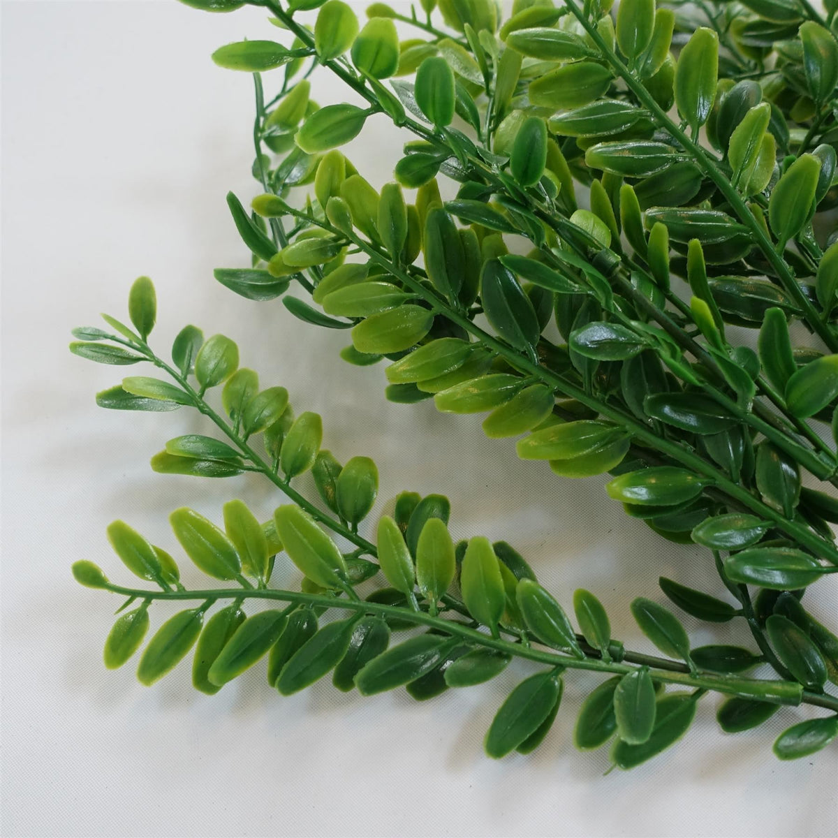 Pack of 6 x 32cm Artificial Boxwood Style Foliage Spray Stem Faux Green Leaf Bush