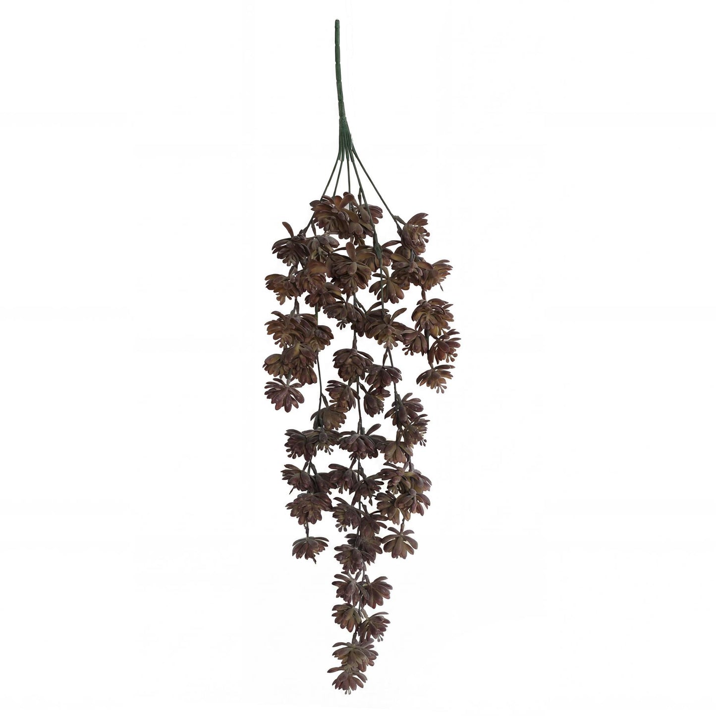 70cm Artificial Trailing Sedum Succulent Plant Dusty Brown Hanging