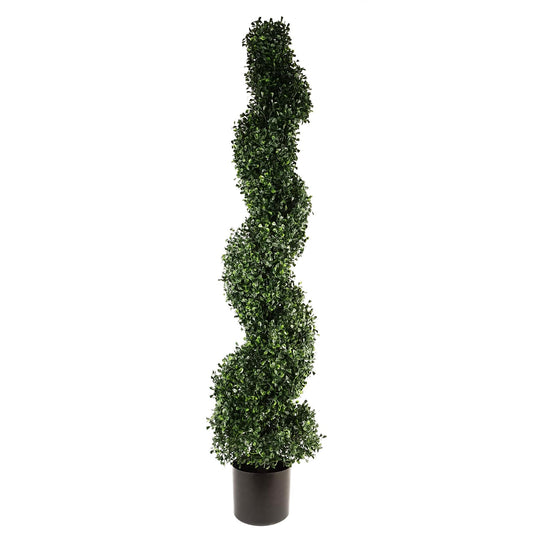 Artificial 120cm UV Resistant Boxwood Tree Spiral Topiary