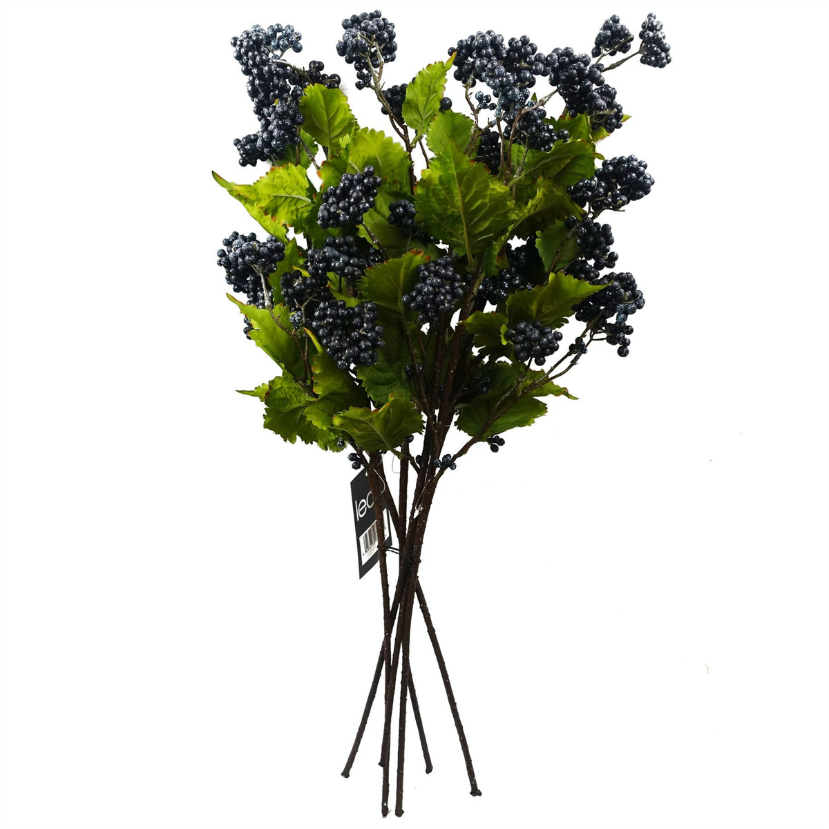 6x 65cm Grape Leaf Foliage Spray with Berries Artificial