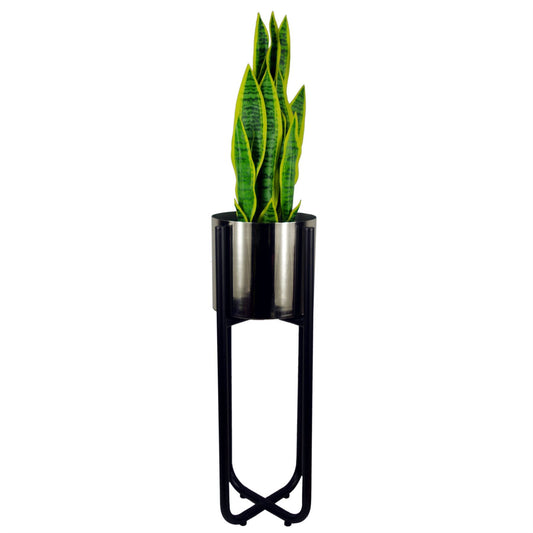 Large Black Planter Stand 62cm x 18cm – image 2