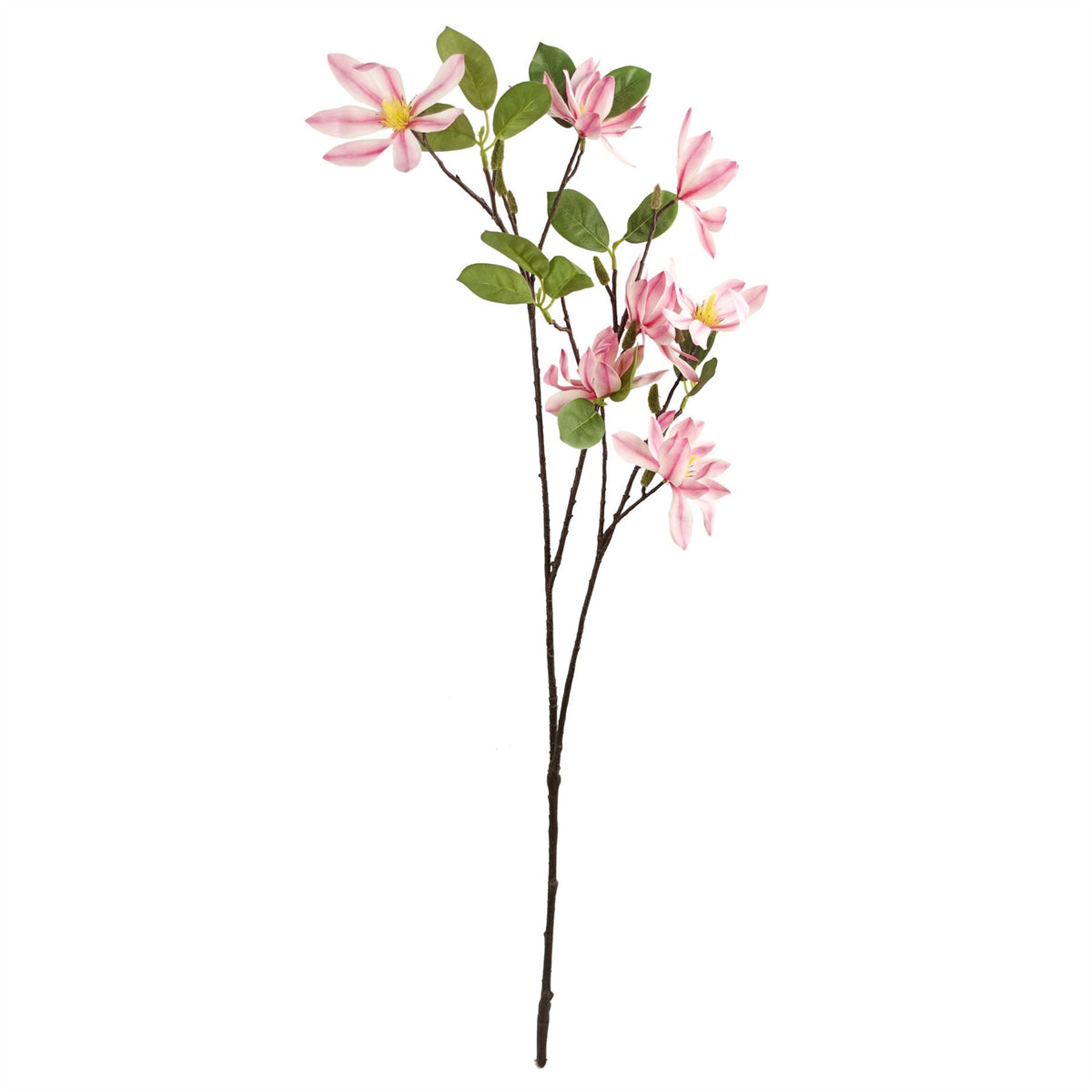 6x 100cm Pink Magnolia Floral Spray Artificial
