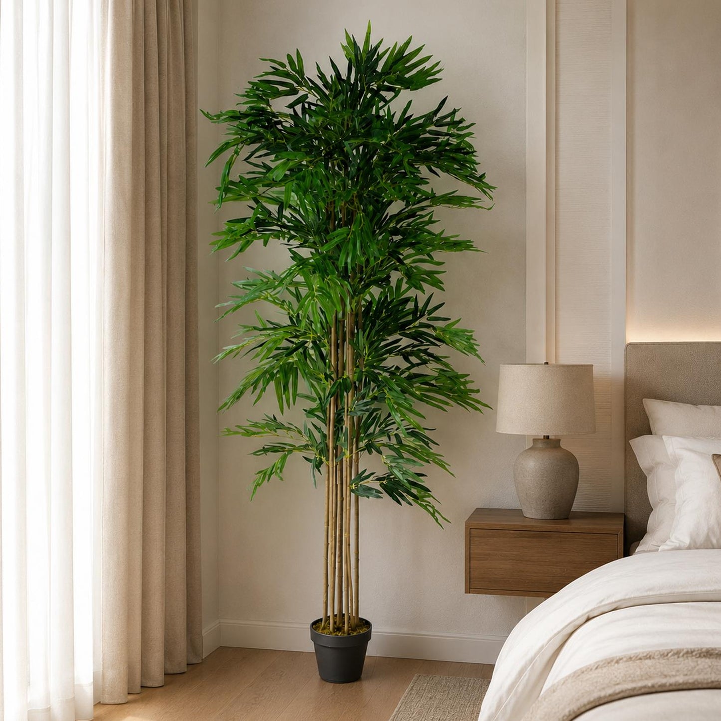 180cm Artificial Bamboo Plants Trees Natural Green XL