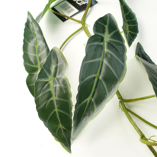 110cm Artificial Hanging Trailing Dark Green Leaf Plant
